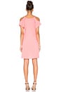 view 3 of 3 Cassandra Cold Shoulder Dress in Guava
