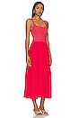 view 2 of 3 Penelope Cross Back Midi Dress in Cherry Bomb