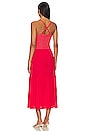view 3 of 3 Penelope Cross Back Midi Dress in Cherry Bomb