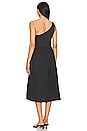 view 3 of 3 Connie One Shoulder Smocked Dress in Jet Black