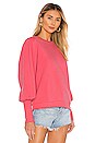 view 2 of 4 Bethany Puff Sleeve Sweatshirt in Flamingo