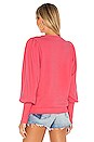 view 3 of 4 Bethany Puff Sleeve Sweatshirt in Flamingo