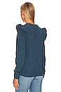 view 3 of 4 Lara Puff Shoulder V Neck Sweater in Muddy Waters