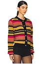 view 2 of 4 Carmela Cardigan in Vintage Stripe