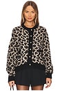 view 1 of 4 Tessa Jacquard Cardigan in Animal Jacquard