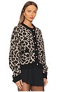 view 2 of 4 Tessa Jacquard Cardigan in Animal Jacquard