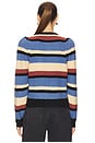 view 3 of 4 Carmela Cardigan in Velour Multi Stripe