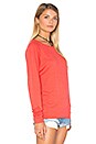 view 2 of 4 Raglan Sweatshirt in Lobster Red