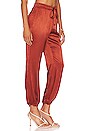 view 2 of 4 Del Rey Dressed Up Lounge Pant in Rust
