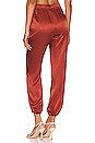 view 3 of 4 Del Rey Dressed Up Lounge Pant in Rust