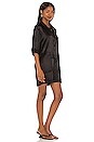 view 2 of 3 Ezra Button Down Romper in Black