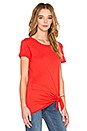 view 2 of 3 Nadja Tee in Hot Coral