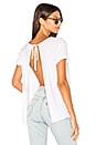 view 1 of 5 Winona Sliced Tie Back Tee in White