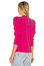 view 4 of 4 Zeta Snap Back Mock Neck in Barbie