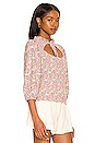 view 2 of 4 Abrielle Feminine Cutout Tee in Superbloom