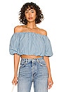 view 1 of 4 Sonali Bubble Hem Top in Spritz