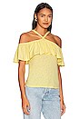 view 2 of 4 Morgan Ruffled Halter Top in Butter