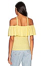 view 3 of 4 Morgan Ruffled Halter Top in Butter