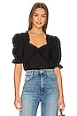 view 1 of 4 Bernadette Sweetheart Blouse in Jet Black