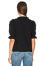 view 3 of 4 Bernadette Sweetheart Blouse in Jet Black