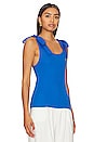 view 2 of 4 Gigi Tank With Ties in Blue Bottle