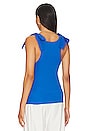 view 3 of 4 Gigi Tank With Ties in Blue Bottle