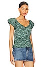 view 2 of 4 Angel Bubble Sleeve Cami in Emerald Floral