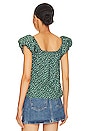 view 3 of 4 Angel Bubble Sleeve Cami in Emerald Floral