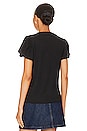 view 3 of 4 Kennedy Contrast Tulip Sleeve Top in Jet Black