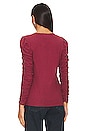 view 3 of 4 Renee Shirred Sleeve V-neck Top in Curtain Call