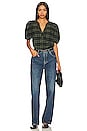 view 4 of 4 Juno Puff Sleeve Blouse in Saguaro Plaid