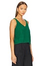 view 2 of 4 Cece Sweater Tank in Verdant Green