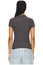 view 4 of 5 Katie Draped Top in Marled Grey