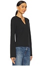 view 2 of 4 Lian Long Sleeve Tee in Jet Black