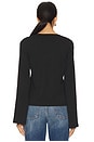 view 3 of 4 Lian Long Sleeve Tee in Jet Black