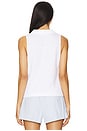 view 3 of 4 Roberta Collared Tank in Optic White