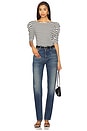 view 4 of 5 Emery Boat Neck Top in CrossWalk Stripe in Cross Walk Stripe