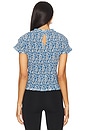 view 3 of 5 Evie Smocked Top in Blue Hazy Daisy