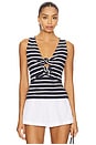 view 1 of 4 Terri Tank Top in Playa Stripe
