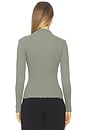 view 3 of 4 Brenna Mock Neck Top in Castor Grey