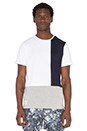 view 1 of 4 Colour Block Tee in Grey & White