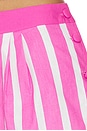view 6 of 6 Stripe Shorts in Magenta & White
