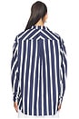 view 3 of 5 Striped Tunic in Navy & White
