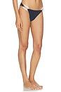 view 2 of 4 Rope Contrast Bikini Bottom in Navy & White