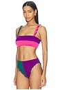 view 3 of 5 TOP BIKINI CONTOUR in Ultraviolet & Magenta