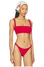view 2 of 4 HAUT DE MAILLOT DE BAIN SPORTIF LINK in Red
