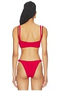 view 3 of 4 HAUT DE MAILLOT DE BAIN SPORTIF LINK in Red