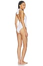 view 1 of 4 Rope Solid Halterneck One Piece in White & Terra