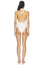 view 4 of 4 Rope Solid Halterneck One Piece in White & Terra