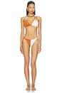 view 5 of 5 BAS DE MAILLOT DE BAIN COLORBLOCKED BAHIA in Clay & White